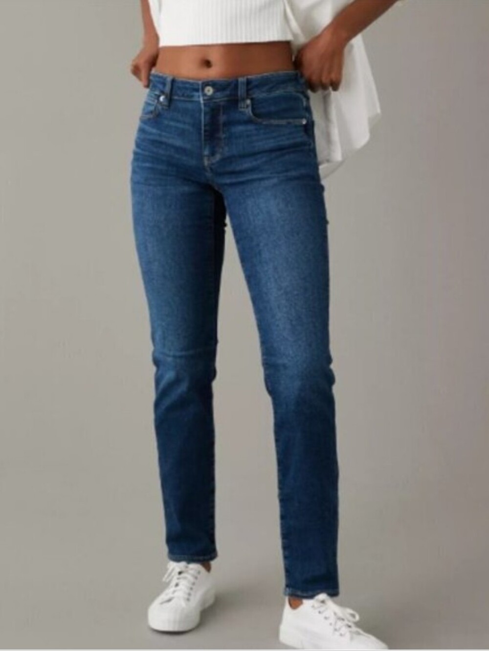 American Eagle Straight Super Stretch Jeans - Size 8